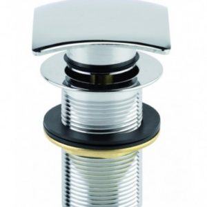 Bonde à clapet digiclic carré pour lavabo, sans lanterne