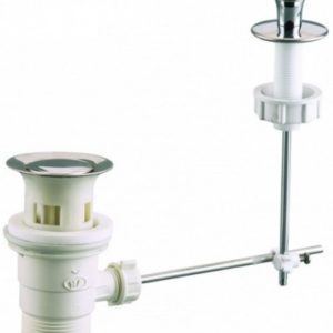 Bonde automatique pour lavabo, clapet, tirette verticale