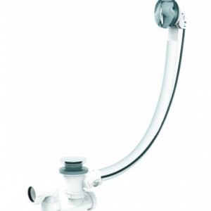 Vidage automatique à câble 650 mm, siphon orientable à 360°, NF, finition chromée