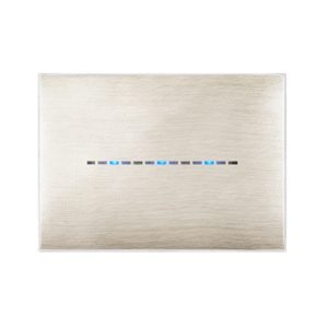 Plaque Young Touch_44 Rectangulaire Beige Brosse 3D 3 Modules