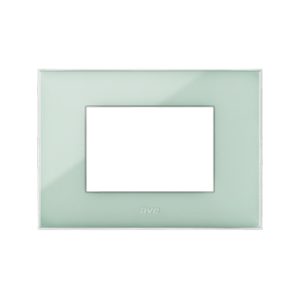 Plaque Young_44 Rectangulaire Vert Sauge 3 Modules