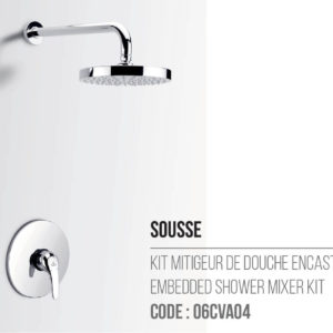 Kit Mitigeur de douche encastré Sousse – Sopal
